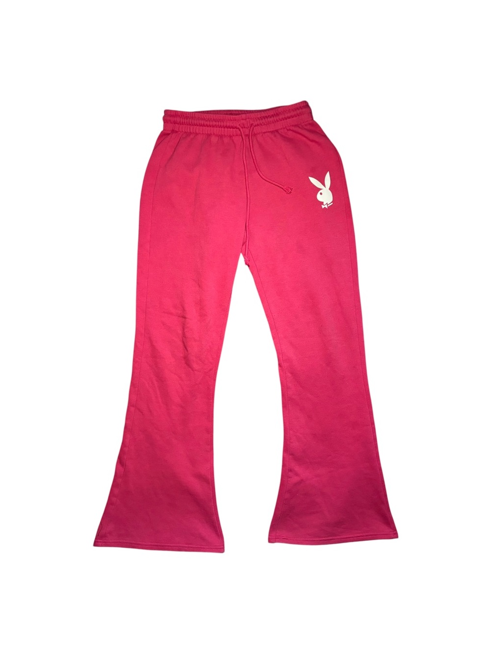 PLAYBOY Bright Pink Bunny Logo Flared Sweatpants